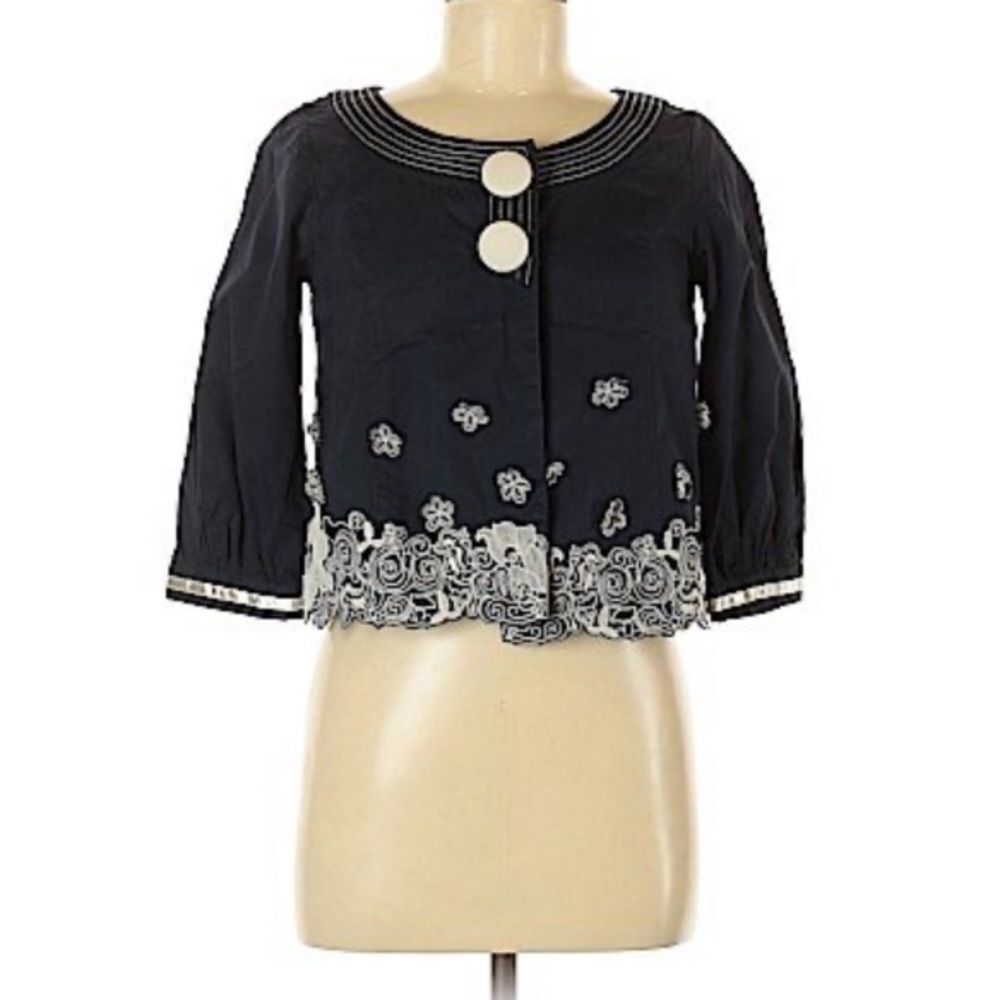 Marc Jacobs Floral Cropped Jacket